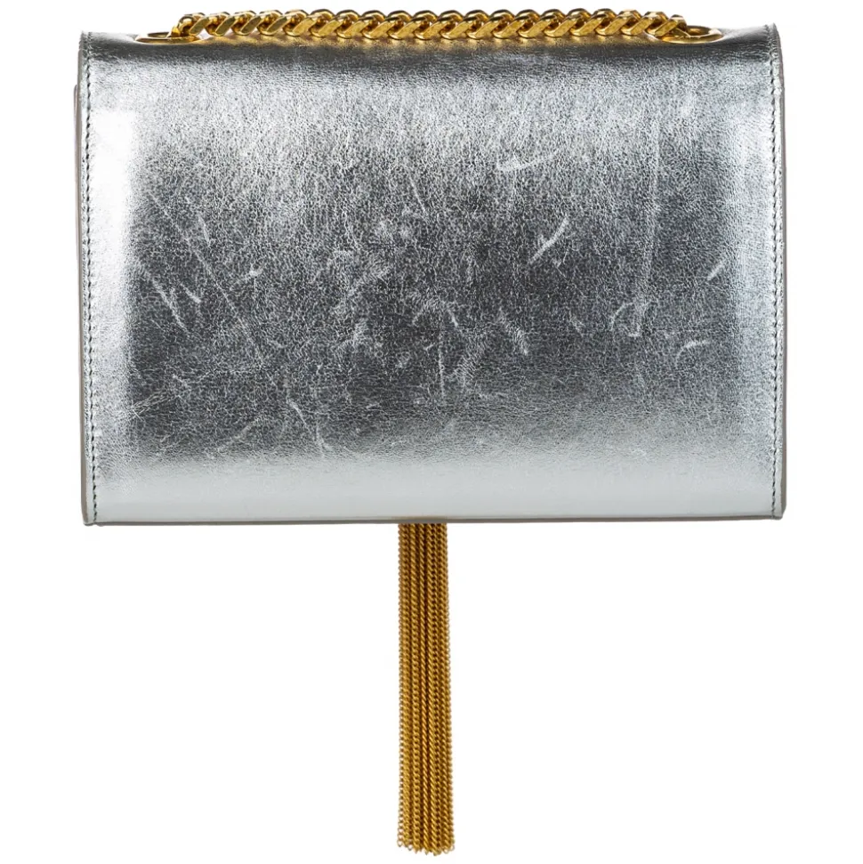 Yves Saint Laurent Vintage - Classic Kate Tassel Leather Crossbody Bag - Silver - Leather Handbag - Luxury High Quality - Avvenice