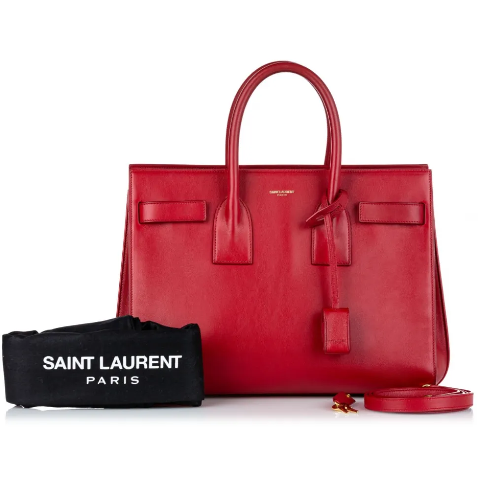Yves Saint Laurent Vintage - Sac De Jour Leather Satchel - Red - Leather Handbag - Luxury High Quality - Avvenice
