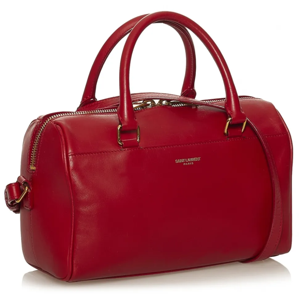Yves Saint Laurent Vintage - Classic Baby Duffle Bag - Red - Leather Handbag - Luxury High Quality - Avvenice