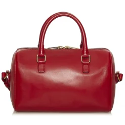 Yves Saint Laurent Vintage - Classic Baby Duffle Bag - Red - Leather Handbag - Luxury High Quality - Avvenice