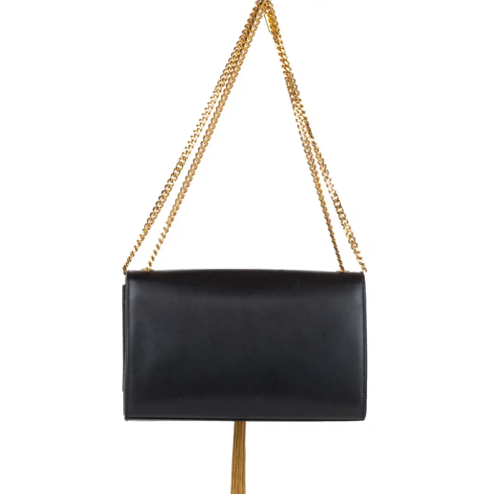 Yves Saint Laurent Vintage - Kate Leather Crossbody Bag - Black Gold - Leather Handbag - Luxury High Quality - Avvenice