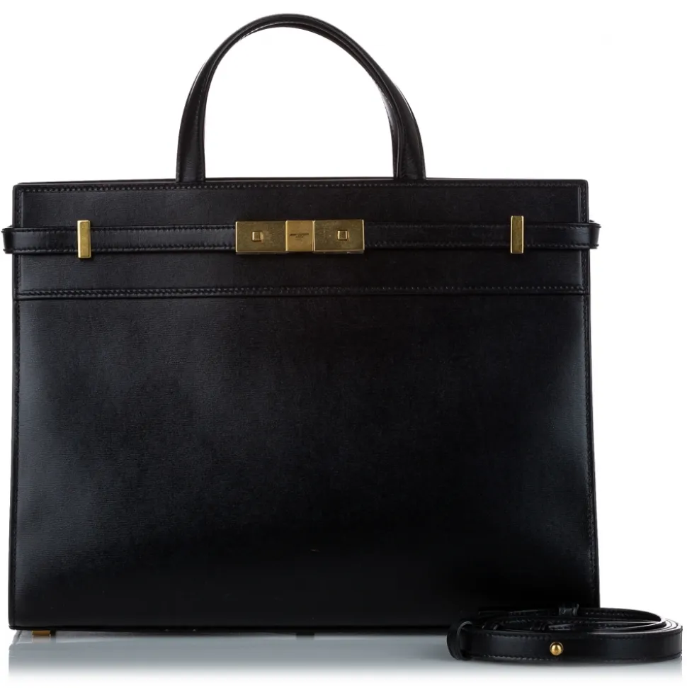 Yves Saint Laurent Vintage - Manhattan Leather Tote - Black - Leather Handbag - Luxury High Quality - Avvenice