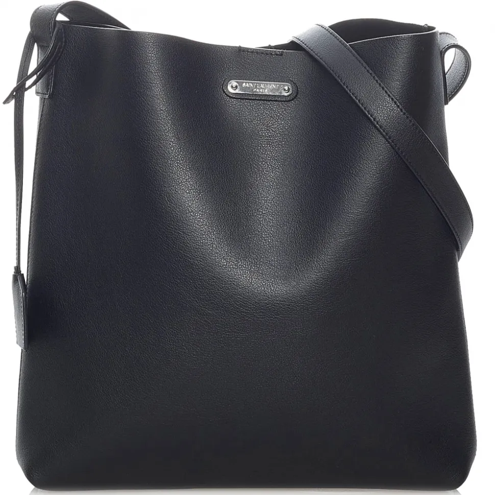 Yves Saint Laurent Vintage - Calf Leather Crossbody Bag - Black - Leather Handbag - Luxury High Quality - Avvenice