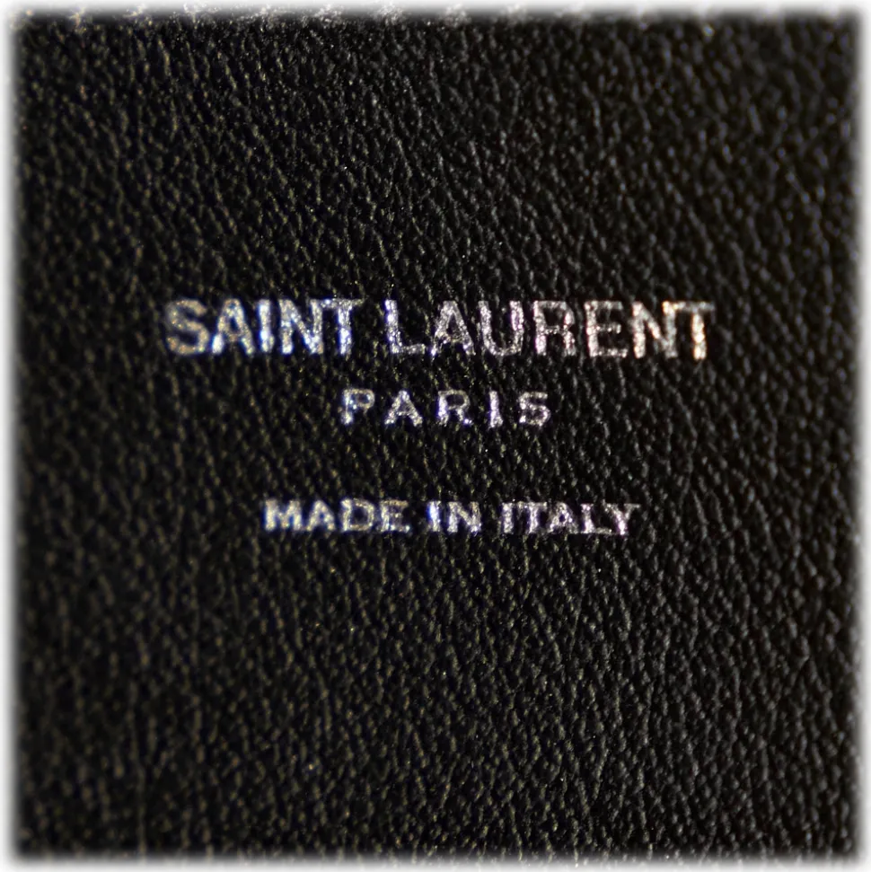 Yves Saint Laurent Vintage - Calf Leather Crossbody Bag - Black - Leather Handbag - Luxury High Quality - Avvenice