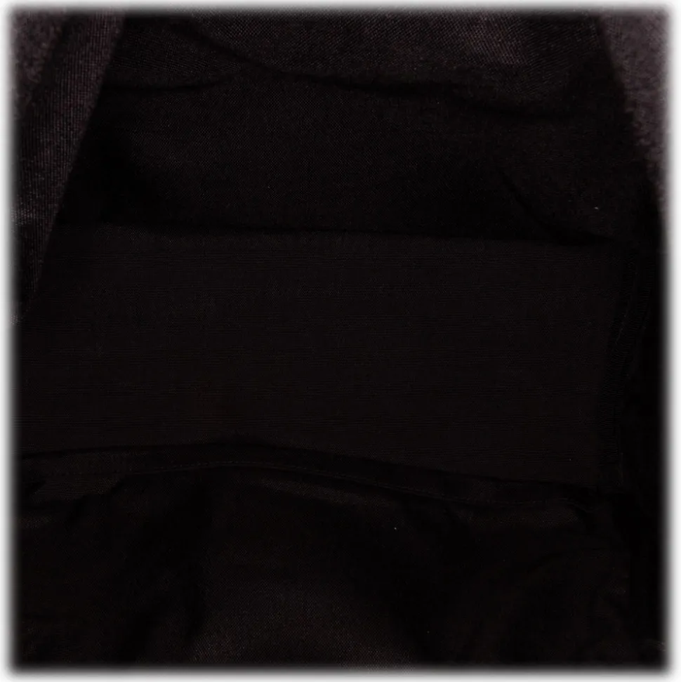 Yves Saint Laurent Vintage - Boomerang Printed Canvas Backpack - Black - Leather Backpack - Luxury High Quality - Avvenice