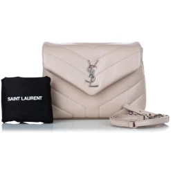 Yves Saint Laurent Vintage - LouLou Toy Leather Crossbody Bag - Light Pink - Leather Handbag - Luxury High Quality - Avvenice