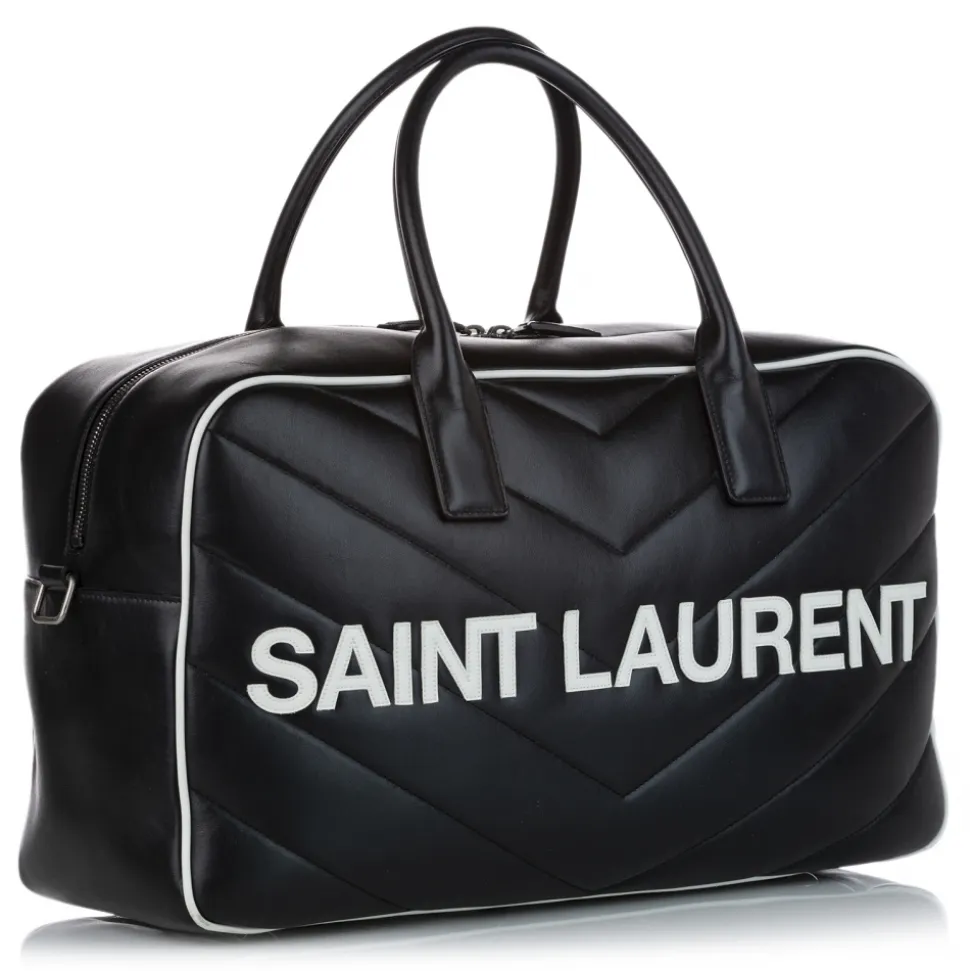 Yves Saint Laurent Vintage - Miles Bowling Bag - Black - Leather Handbag - Luxury High Quality - Avvenice