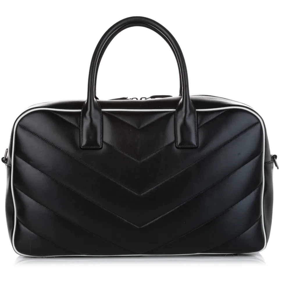 Yves Saint Laurent Vintage - Miles Bowling Bag - Black - Leather Handbag - Luxury High Quality - Avvenice