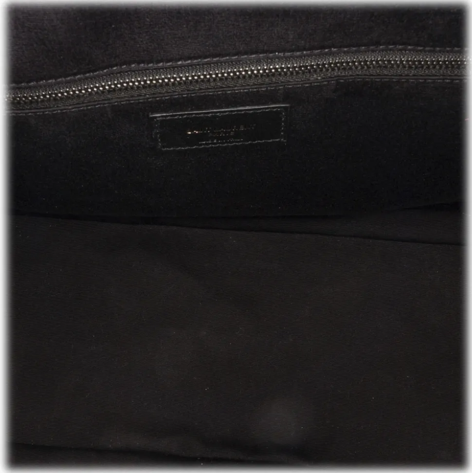 Yves Saint Laurent Vintage - Miles Bowling Bag - Black - Leather Handbag - Luxury High Quality - Avvenice