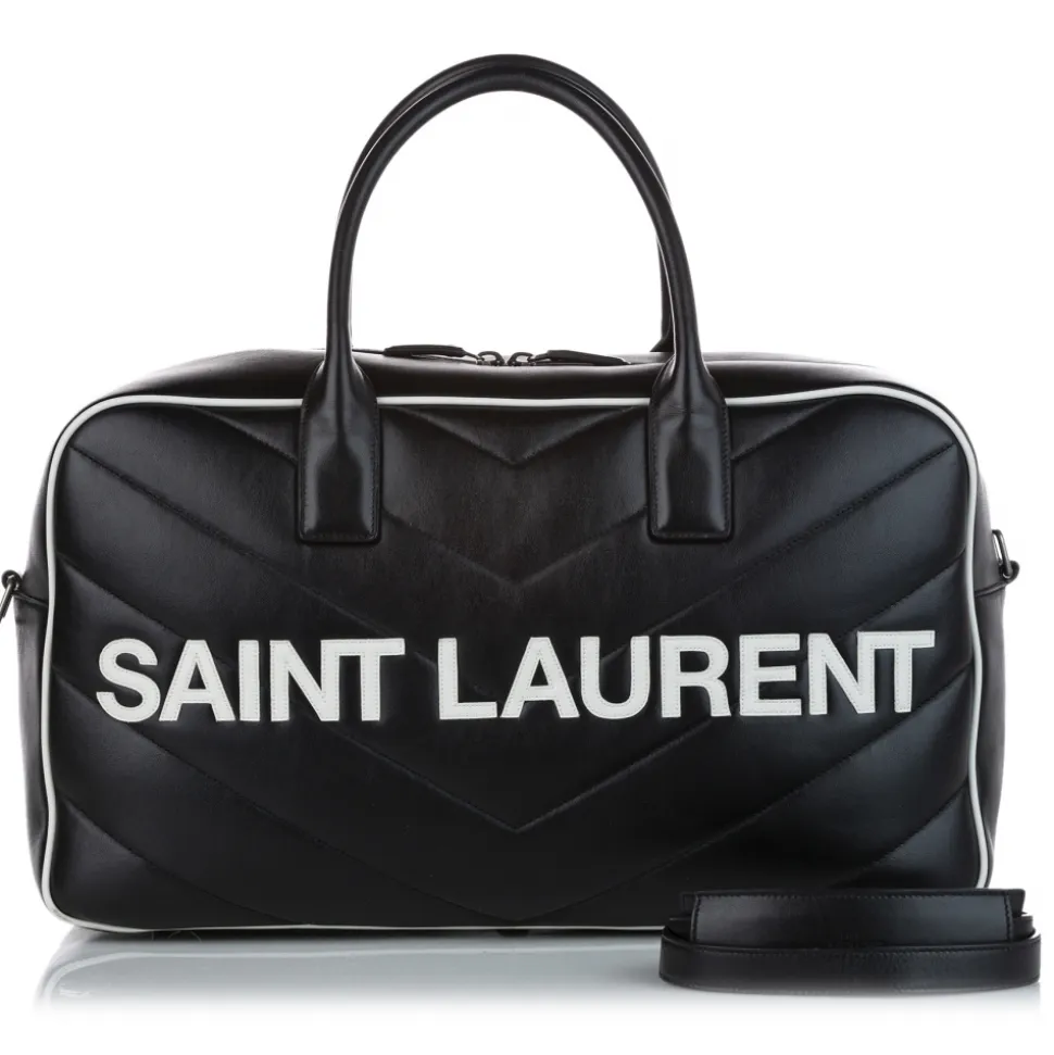 Yves Saint Laurent Vintage - Miles Bowling Bag - Black - Leather Handbag - Luxury High Quality - Avvenice