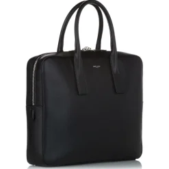 Yves Saint Laurent Vintage - Museum Leather Briefcase - Black - Leather Handbag - Luxury High Quality - Avvenice