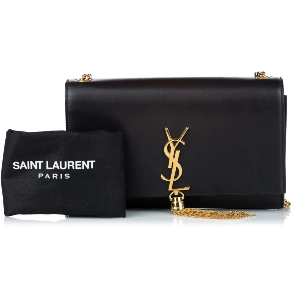 Yves Saint Laurent Vintage - Sac De Jour Leather Satchel - Black Gold - Leather Handbag - Luxury High Quality - Avvenice
