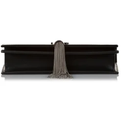 Yves Saint Laurent Vintage - Kate Leather Wallet on Chain - Black Silver - Leather Wallet - Luxury High Quality - Avvenice