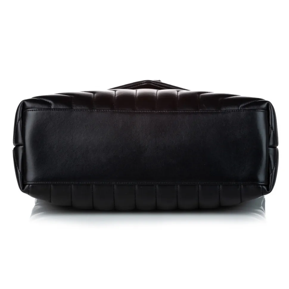 Yves Saint Laurent Vintage - LouLou Leather Shoulder Bag - Black - Leather Handbag - Luxury High Quality - Avvenice