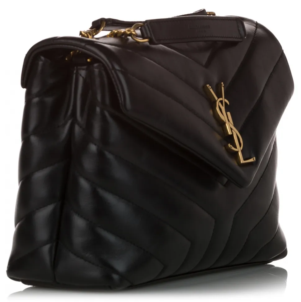 Yves Saint Laurent Vintage - LouLou Leather Crossbody Bag - Black - Leather Handbag - Luxury High Quality - Avvenice