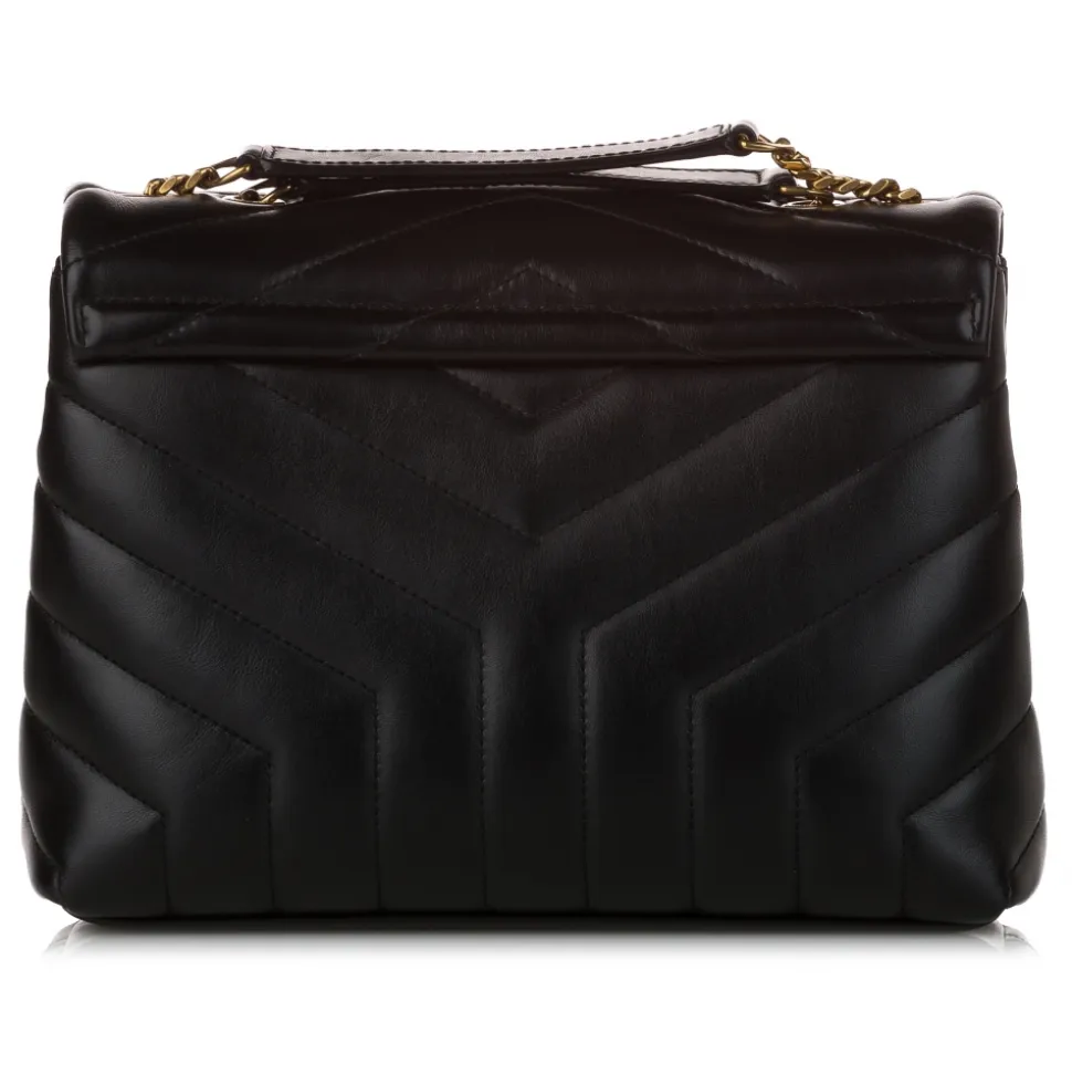 Yves Saint Laurent Vintage - LouLou Leather Crossbody Bag - Black - Leather Handbag - Luxury High Quality - Avvenice