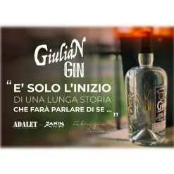 Zanin 1895 - GiuliaN Gin - Distilled - Adalet Unconventional Groove - Fabrizio Corona Official - Italian Original Botanical Gin - Avvenice