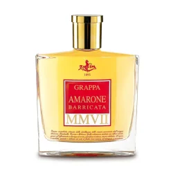 Zanin 1895 - MMVII - Grappa of Amarone Excelsior Barricata - 40 % vol. - Distillates - Spirit of Excellence - Avvenice
